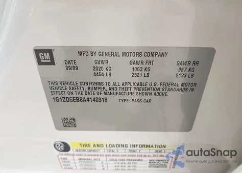 2010 Chevrolet Malibu Lt z USA, uszkodzony, nr VIN 1G1ZD5EB8A4140318